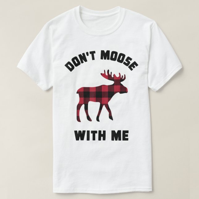 T-shirt Ne vous moquez pas de moi, design carreaux drôle (Design devant)