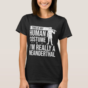 T-shirt Neandertal Caveman Adna Crâne femme