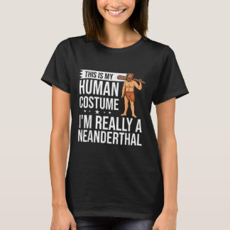 T-shirt Neanderthal Caveman Femme Crâne Cadeau