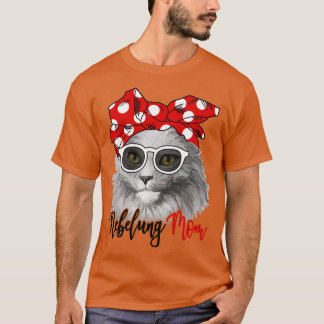 T-shirt Nebelung Chat Chemise Nebelung Chat Maman Bandana