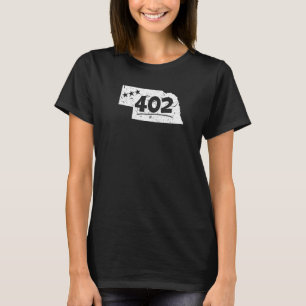 T-shirt Nebraska 402 Indicatif régional State Pride Souven
