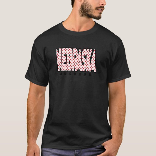 T-shirt Nebraska Cornhuskers Points Gris Officiellement Li (Devant)