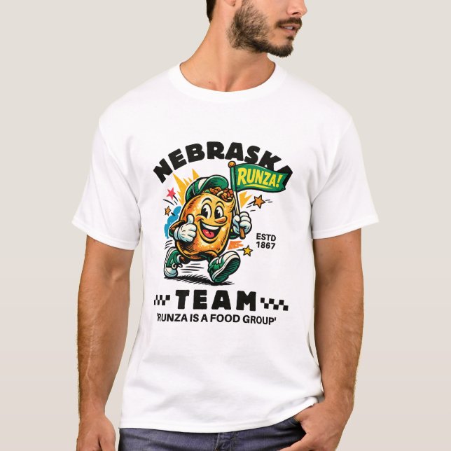 T-shirt Nebraska : équipe runza (Devant)