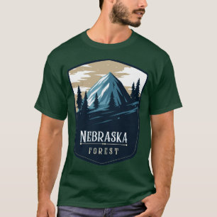 T-shirt Nebraska Forest Camping Randonnée et Backpacking p