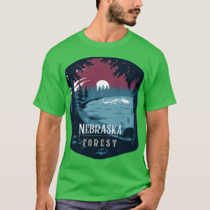 T-shirt Nebraska Forest Camping Randonnée et Backpacking p