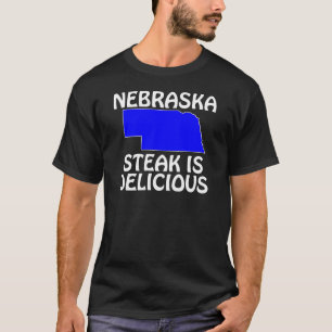 T-shirt Nebraska - Le steak est délicieux