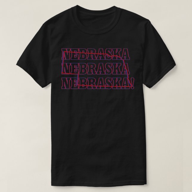 T-shirt Nebraska Nebraska Nebraska Nebraska (Design devant)