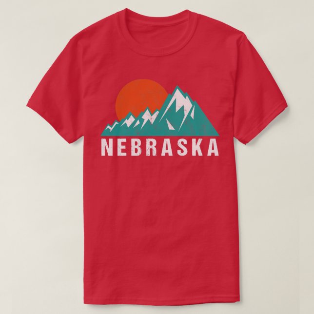 T-shirt Nebraska Vintage rétro2 (Design devant)