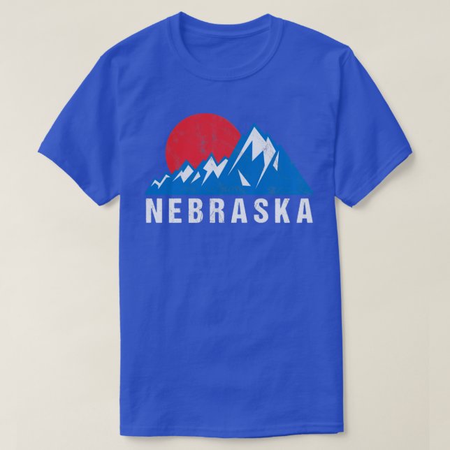 T-shirt Nebraska Vintage rétro3 (Design devant)