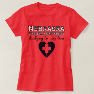 T-shirt Nebraska Wesleyan University - étudiant Médicale