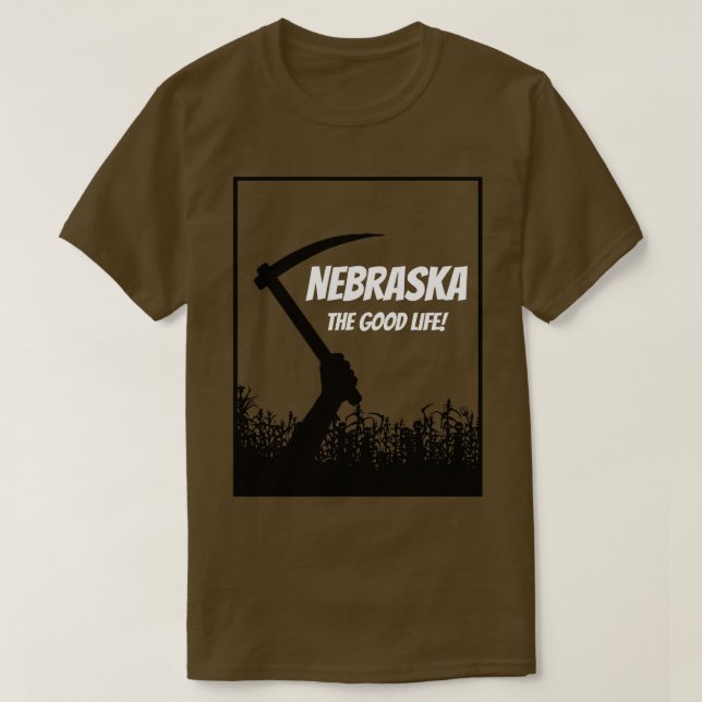 T-shirt NebraskaLa bonne vie (Design devant)