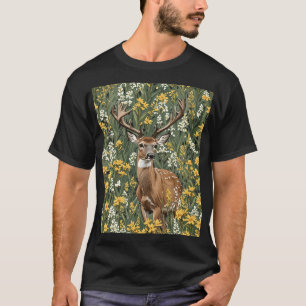 T-shirt Nebraskan White Quail Deer 1