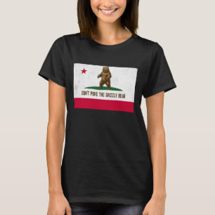 T-shirt N'ébruitez pas l'ours grizzly Drapeau drôle de Cal