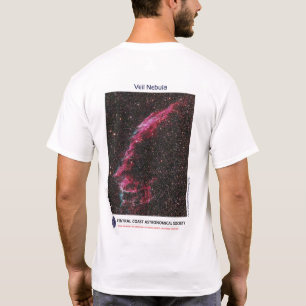 T-shirt Nebula du Voile par Lee Coombs Front et Back Tee