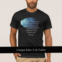 Nebula Moderne Personnalisé Jean 3:16 Écriture Bib
