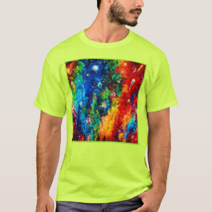 T-shirt Nébuleuse colorée et art des étoiles