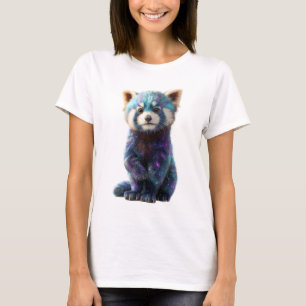 T-shirt Nébuleuse de la galaxie cosmique Portrait de femme