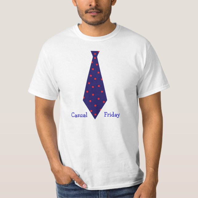 T-shirt Necktie du vendredi décontracté (Devant)