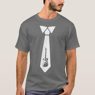 T-shirt Necktie Guitare Guitariste Dresscode Élégante Musi