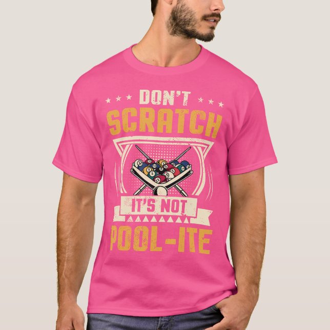 T-shirt N'Écrasez Pas Ce N'Est Pas Billard De Billard De B (Devant)