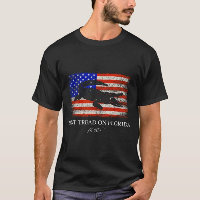 T-shirt N'écrasez pas Floride Gouverneur Ron Desantis 2022 (Devant)