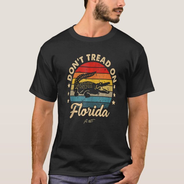 T-shirt N'écrasez pas Floride Gouverneur Ron DeSantis 2022 (Devant)