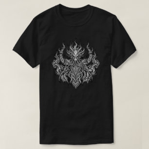 T-shirt Necronomicon Cthulhu Chevalier de Feu Emblème Grap
