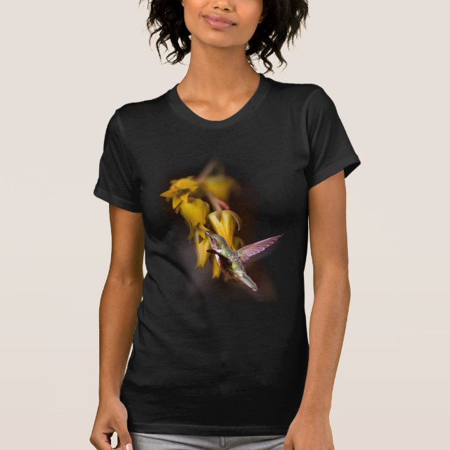 T-shirt Nectar pour miel d'oiseau Humming (Devant)