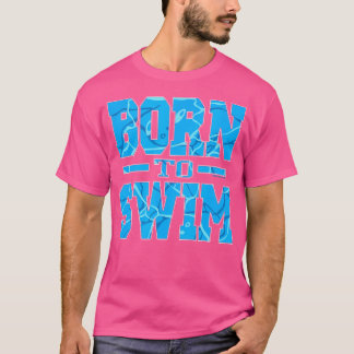 T-shirt Née À Nager Eau Nage Athlétique
