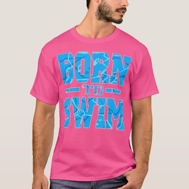 T-shirt Née À Nager Eau Nage Athlétique (Devant)