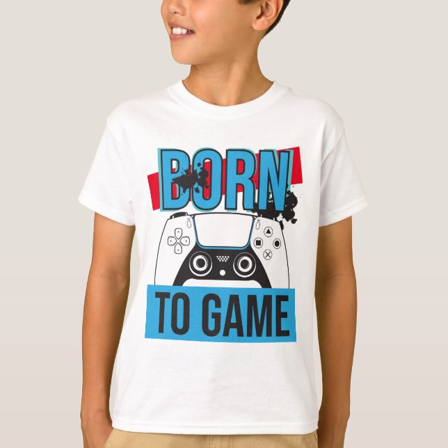 T-SHIRT NÉE AU JEU AVEC MA CONSOLE (Devant)