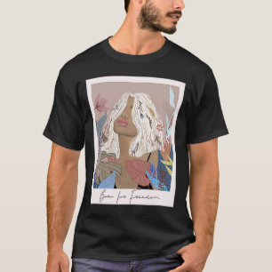 T-shirt Née pour Freedom Boho droits des femmes féminisme 