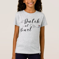 Néerlandais au tee - shirt de coeur, drapeau