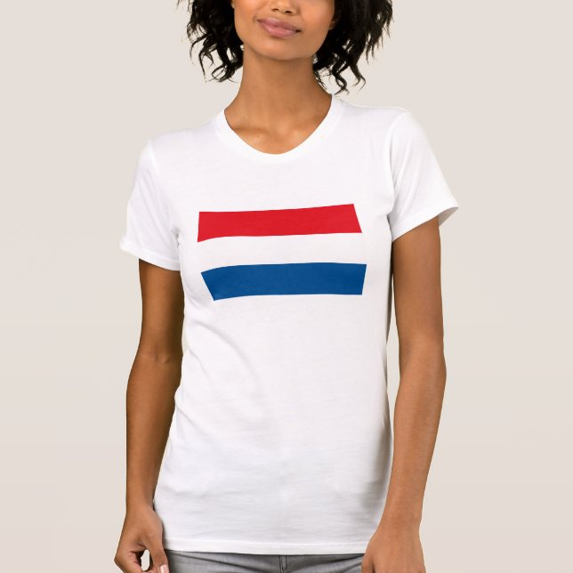 T-shirt néerlandais de drapeau (Devant)