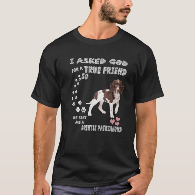 T-shirt Néerlandais Partridge Chien Maman Papa Imprimer, M (Devant)