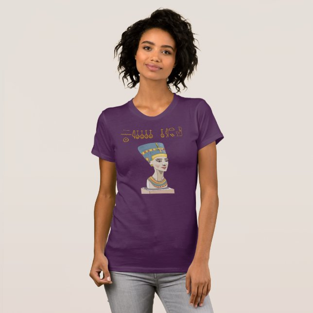 T-shirt Nefertiti et cartouche (Devant entier)