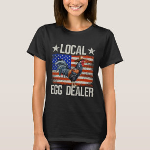 T-shirt Négociant en œufs local Fermier de coq Poulet _2