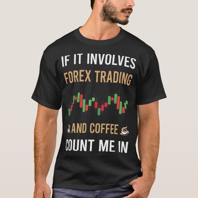 T-shirt Négociateur De Café Et Forex (Devant)