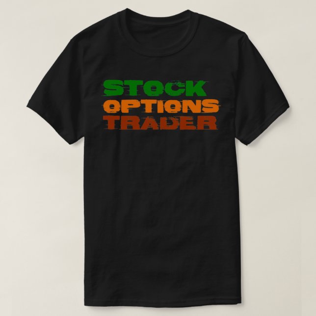 T-shirt Négociateur d'options stock (Design devant)