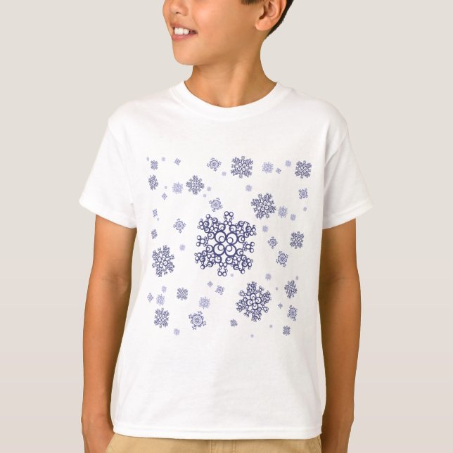 T-shirt Neige bleue (Devant)