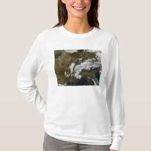 T-shirt Neige, brouillard, et bas nuages en Europe