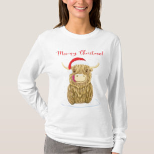 T-shirt Neige des montagnes écossaise de Joyeux Noël de