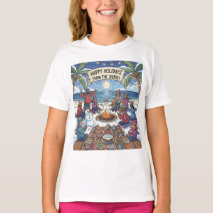 T-shirt Neige en bord de mer