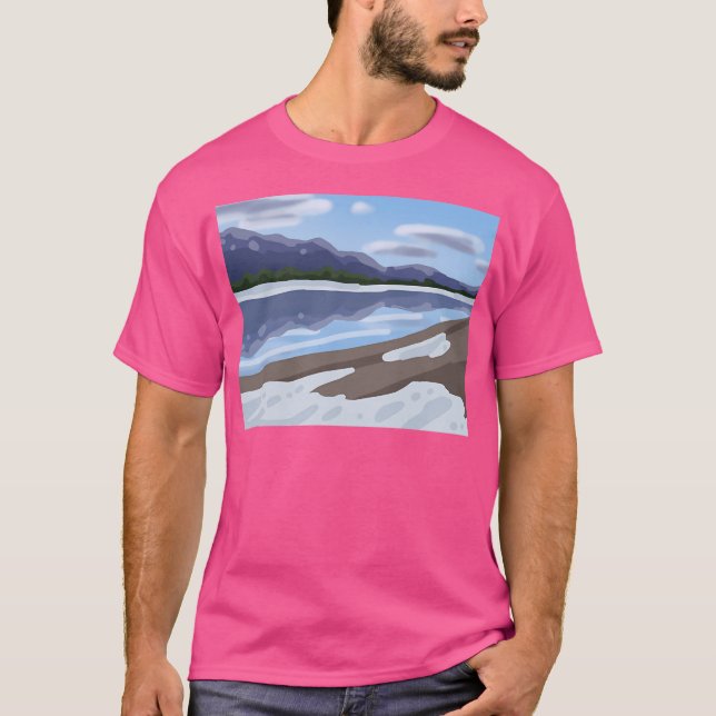 T-shirt Neige Et Montagne (Devant)