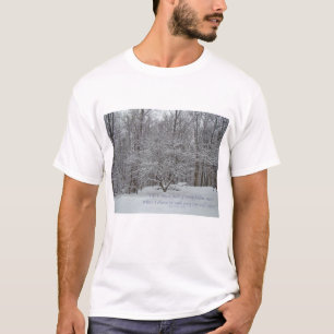 T-shirt Neige sur Citation de Dogwood Tree Denis Waitley