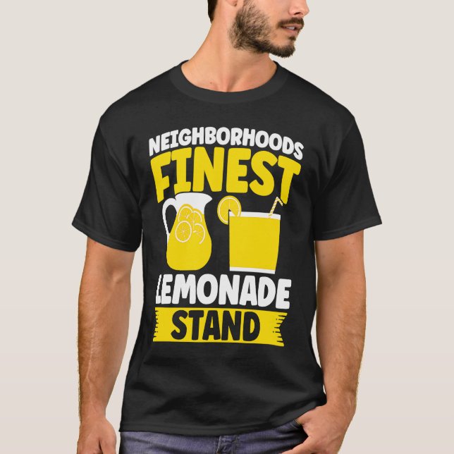 T-shirt Neighborhoods Finest Lemonade Stand Lemon Juice Bu (Devant)