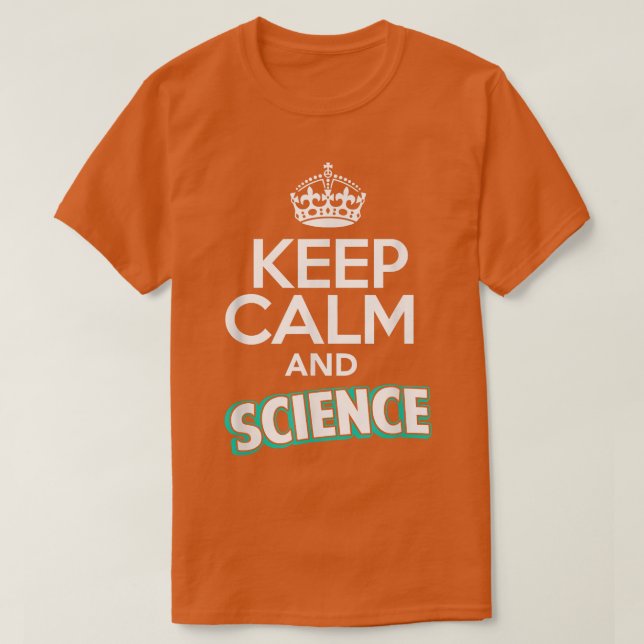 T-shirt Neil deGrasse Tyson Conserver le calme et la scien (Design devant)