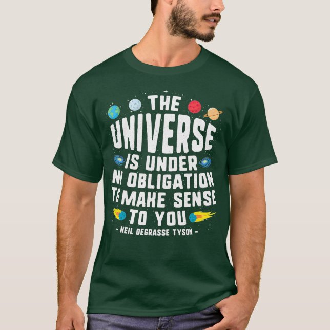 T-shirt Neil deGrasse Tyson L'univers (Devant)