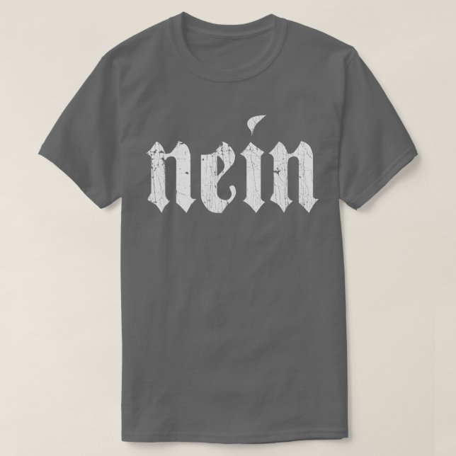 T-shirt Nein Allemand Hommes Dit Pas Drôle Allemagne Deuts (Design devant)
