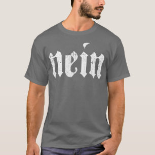 T-shirt Nein Allemand Hommes Dit Pas Drôle Allemagne Deuts